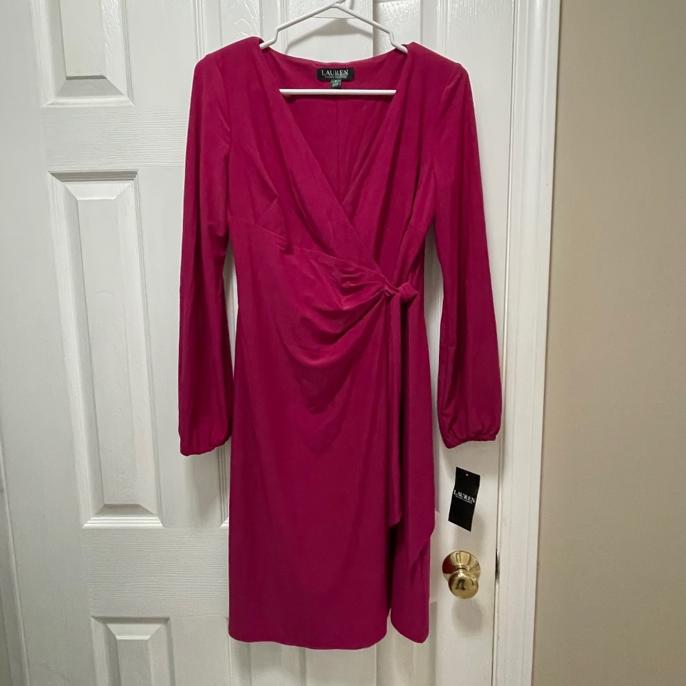 Lauren Ralph Lauren Fuchsia Dress, size 4, NWT